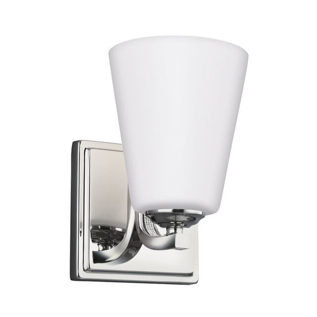 Loops Wall Light Sconce Highly Polished Nickel Finish LED E27 60W Bulb d00894 in Metallics