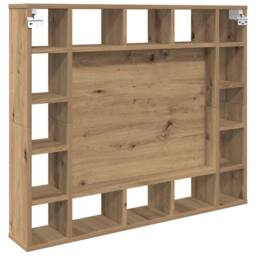 Berkfield Home Mirror Cabinet Artisan oak Engineered wood in Brown - thumbnail 7