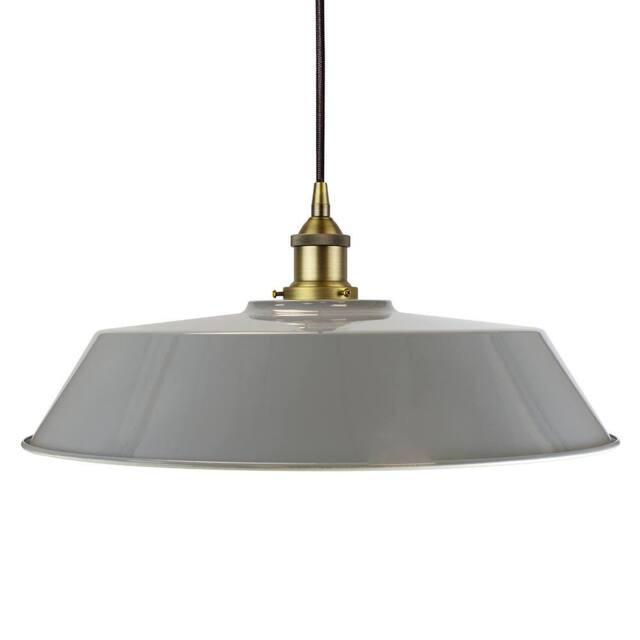 SE Home French Grey Large Chancery Pendant Light - Matt Antique Brass - image 1
