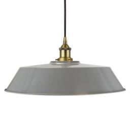 SE Home French Grey Large Chancery Pendant Light - Matt Antique Brass - thumbnail 1