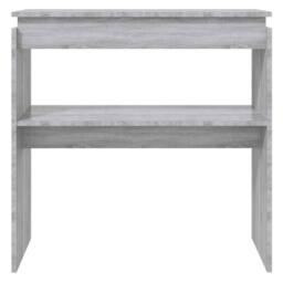 Berkfield Home Decorative Console Table Grey Sonoma 80x30x80 cm Engineered Wood - Size: 80 x 30 x 80 cm