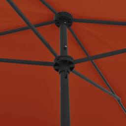 Berkfield Home Beach Umbrella Terracotta 200x125 cm - thumbnail 6