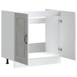 Berkfield Home Sink Base Cabinet Kalmar Concrete Grey 80x46x81.5 cm Engineered Wood - thumbnail 5
