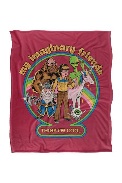 Steven Rhodes My Imaginary Friends Silky Super Soft Throw Blanket - Size: Large - image 1