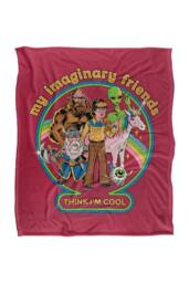 Steven Rhodes My Imaginary Friends Silky Super Soft Throw Blanket - Size: Large - thumbnail 1