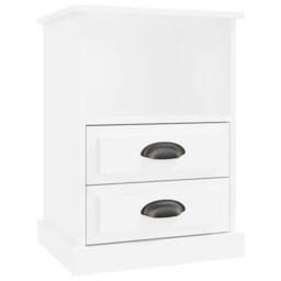 Berkfield Home Bedside Cabinets 2 pcs High Gloss White 43x36x60 cm - Size: 43 x 36 x 60 cm - thumbnail 6