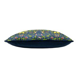 Paoletti Potage Botanical Cushion in Navy - Size: 50 cm x 50 cm - thumbnail 3
