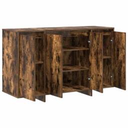 Berkfield Home Smoked Oak Sideboard Smoked Oak Engineered Wood 120 x 41 x 75 cm in Brown - thumbnail 5