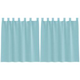 Berkfield Home Voile Curtains with Rod Pockets 2 pcs Turquoise - thumbnail 2