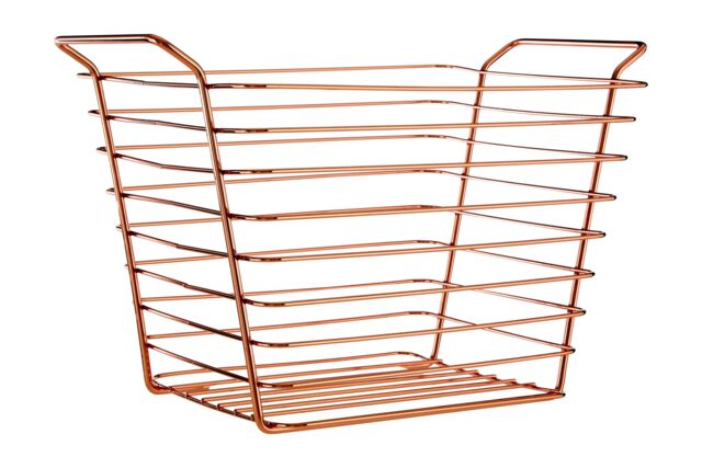 Orsina Shine Large Gold Finish Wire Basket - image 1