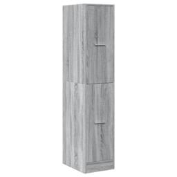 Berkfield Home Apothecary Cabinet Grey Sonoma 30x41x144.5 cm Engineered Wood - thumbnail 3