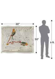 Graffitee Studios Vintage Pisces Zodiac Silky Touch Super Soft Throw Blanket 152 X 127 cm in White - thumbnail 5
