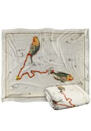 Graffitee Studios Vintage Pisces Zodiac Silky Touch Super Soft Throw Blanket 152 X 127 cm in White - thumbnail 2