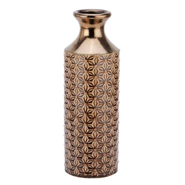 Love Lace Seville Collection Caramel Fluted Vase in Brown - image 1