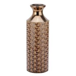 Love Lace Seville Collection Caramel Fluted Vase in Brown - thumbnail 1