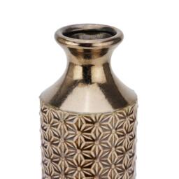 Love Lace Seville Collection Caramel Fluted Vase in Brown - thumbnail 2