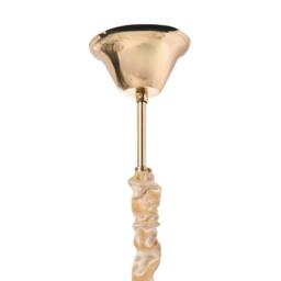 Wyld and Coco Glamour Gold Chandelier Gold Plated Iron Velvet Cable Tiered - thumbnail 7