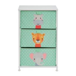 Liberty House Toys Jungle 3 Drawer Storage Chest in Pale Green - thumbnail 5