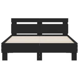 Berkfield Home Bed Frame without Mattress Black 120x200 cm - Size: Small Double - thumbnail 5
