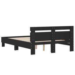 Berkfield Home Bed Frame without Mattress Black 120x200 cm - Size: Small Double - thumbnail 7