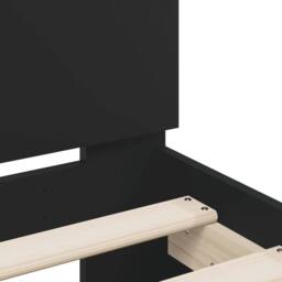 Berkfield Home Bed Frame without Mattress Black 120x200 cm - Size: Small Double - thumbnail 8