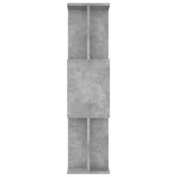 Berkfield Home Book Cabinet/Room Divider Concrete Grey 80x24x96 cm Engineered Wood - Size: 80 x 24 x 96 cm - thumbnail 6