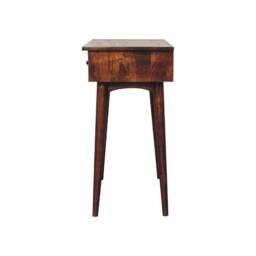 STILVORA Solid Mango Wood Console Table with Nordic Legs in Brown - thumbnail 4