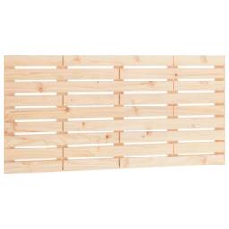 Berkfield Home Wall Headboard 126x3x63 cm Solid Wood Pine in Natural - Size: 126 x 3 x 63 cm - thumbnail 3