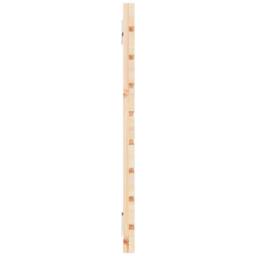 Berkfield Home Wall Headboard 126x3x63 cm Solid Wood Pine in Natural - Size: 126 x 3 x 63 cm - thumbnail 5