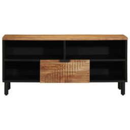 Berkfield Home TV Cabinet 100x33, 5x46 cm Solid Wood Acacia in Brown - thumbnail 4
