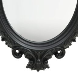 Berkfield Home Wall Mirror Castle Style 56x76 cm Black - thumbnail 3