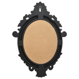 Berkfield Home Wall Mirror Castle Style 56x76 cm Black - thumbnail 4