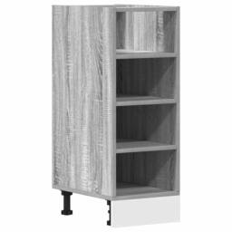 Berkfield Home Bottom Cabinet Grey Sonoma 30x44, 5x81, 5 cm Engineered Wood - thumbnail 2