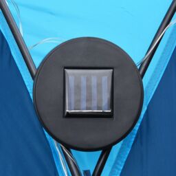 Berkfield Home Party Tent with LED & 4 Sidewalls 3.6x3.6x2.3 m Blue - thumbnail 6