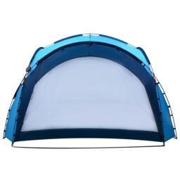 Berkfield Home Party Tent with LED & 4 Sidewalls 3.6x3.6x2.3 m Blue - thumbnail 5