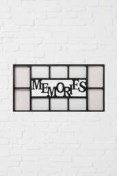 "Arpan Multi Aperture Photo Frame 10 Pictures Polystyrene Sheet Holds 6 X 6"" X4"" Photos, 4 X 5"" X7"" Photos (White) in Black" - thumbnail 4