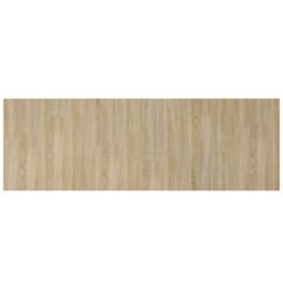 Berkfield Home Wall Headboard Sonoma Oak 240x1.5x80 cm Engineered Wood in Brown - thumbnail 5