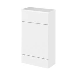 Balterley Alrewas Contemporary Floor Standing WC Unit, Gloss White, 500mm in White - thumbnail 1