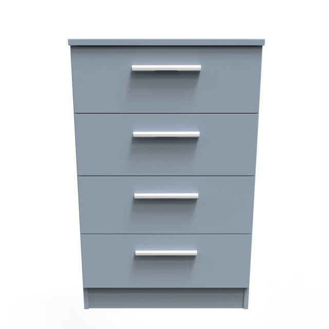 Ready Assembled 2 U Trent 4 Drawer Midi Chest (Ready Assembled) in Light Blue - image 1