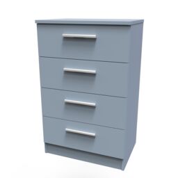 Ready Assembled 2 U Trent 4 Drawer Midi Chest (Ready Assembled) in Light Blue - thumbnail 3
