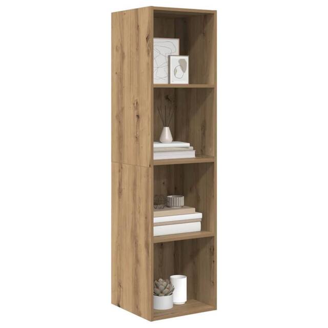 Berkfield Home TV Cabinet Artisan oak 37 x 37 x 142.5 cm Engineered wood in Brown - image 1