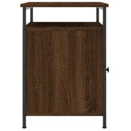 Berkfield Home Durable Bedside Cabinet Brown Oak 40x42x60 cm Engineered Wood - Size: 40 x 42 x 60 cm - thumbnail 7