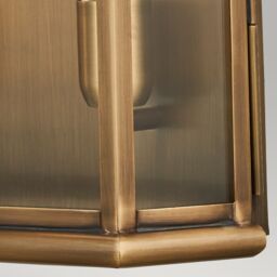Netlighting St Martins 2 Light Large Wall Lantern Brass Finish IP44 E27 in Yellow - thumbnail 4