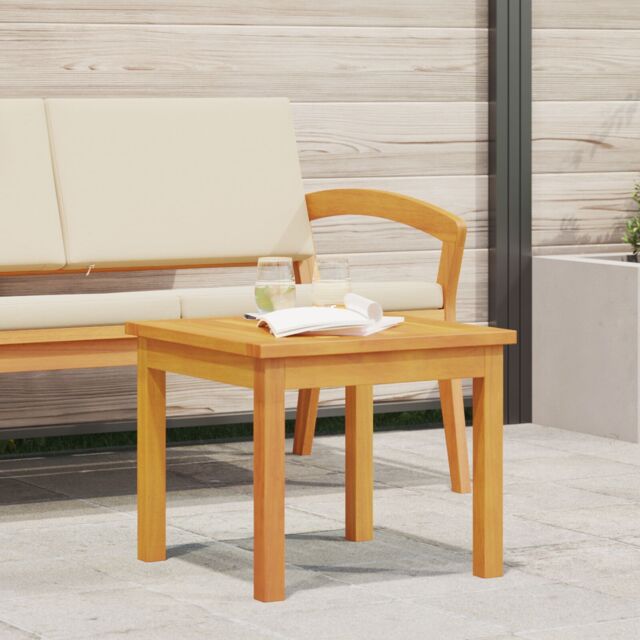 Berkfield Home Side Table 45x45x38 cm Solid Wood Acacia in Brown - Size: 45 x 45 x 38 cm - image 1