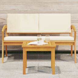 Berkfield Home Side Table 45x45x38 cm Solid Wood Acacia in Brown - Size: 45 x 45 x 38 cm - thumbnail 4