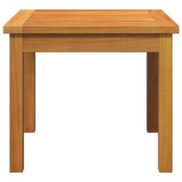 Berkfield Home Side Table 45x45x38 cm Solid Wood Acacia in Brown - Size: 45 x 45 x 38 cm - thumbnail 6