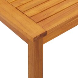 Berkfield Home Side Table 45x45x38 cm Solid Wood Acacia in Brown - Size: 45 x 45 x 38 cm - thumbnail 9