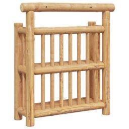 Berkfield Home Bamboo natural Bamboo Medium Wall mounting Wall Shelf in Beige - thumbnail 7