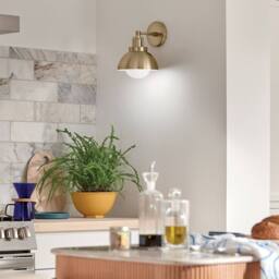 Netlighting Kichler Niva Dome Wall Lamp Contemporary Champagne Bronze 1x E27 - thumbnail 2