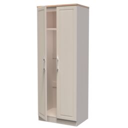 Ready Assembled 2 U Norfolk 2 Door Wardrobe (Ready Assembled) in Taupe - thumbnail 5